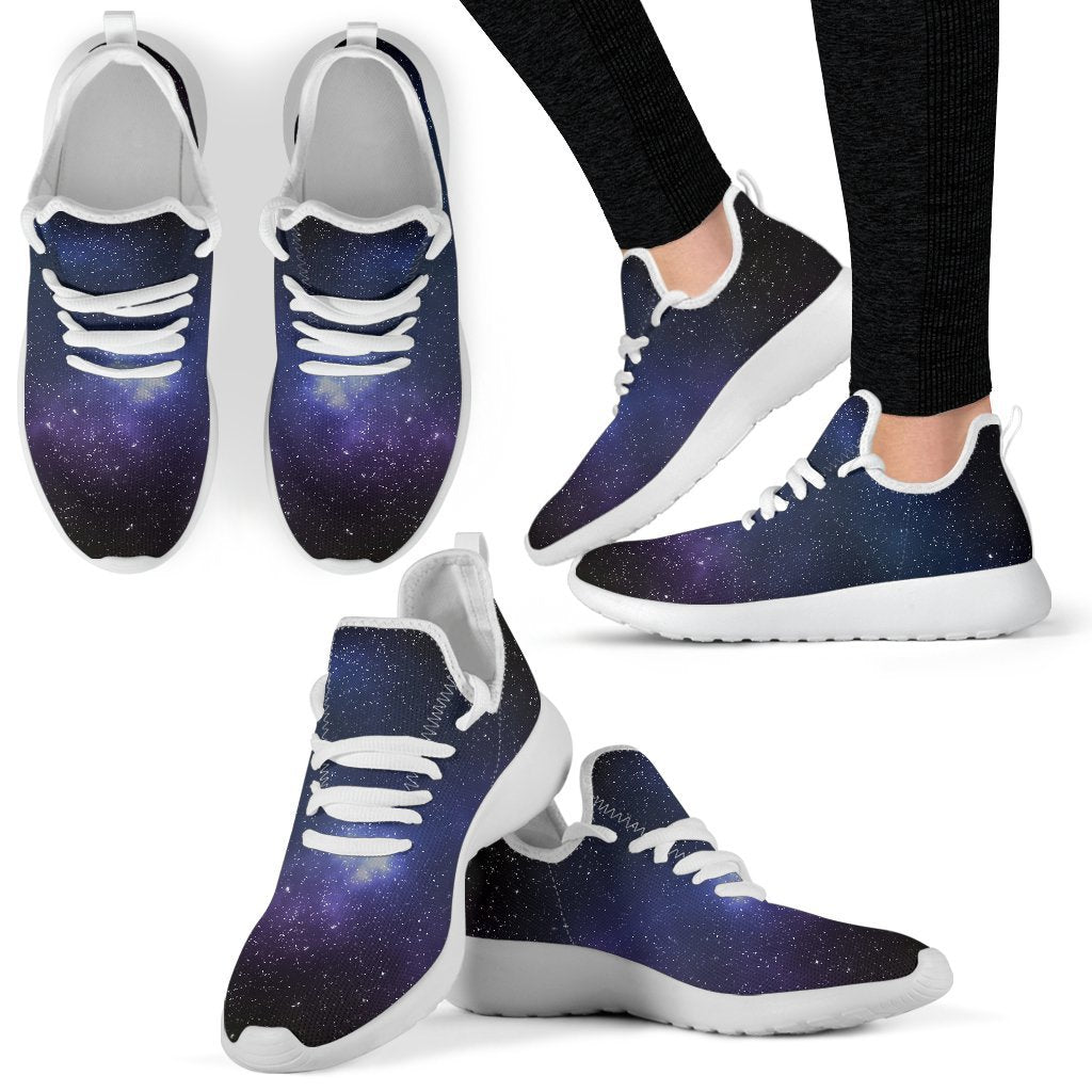 Nebula Universe Galaxy Deep Space Print Mesh Knit Shoes GearFrost
