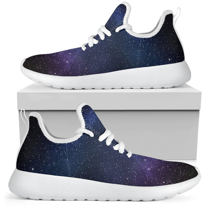 Nebula Universe Galaxy Deep Space Print Mesh Knit Shoes GearFrost