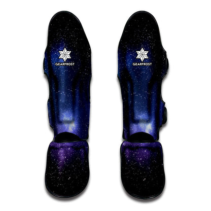 Nebula Universe Galaxy Deep Space Print Muay Thai Shin Guard