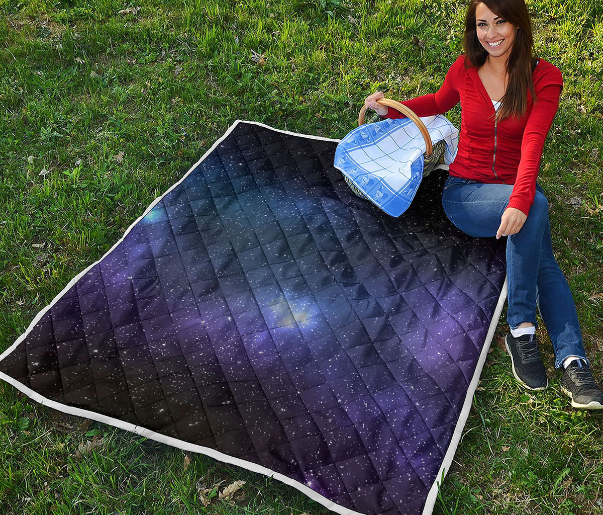 Nebula Universe Galaxy Deep Space Print Quilt