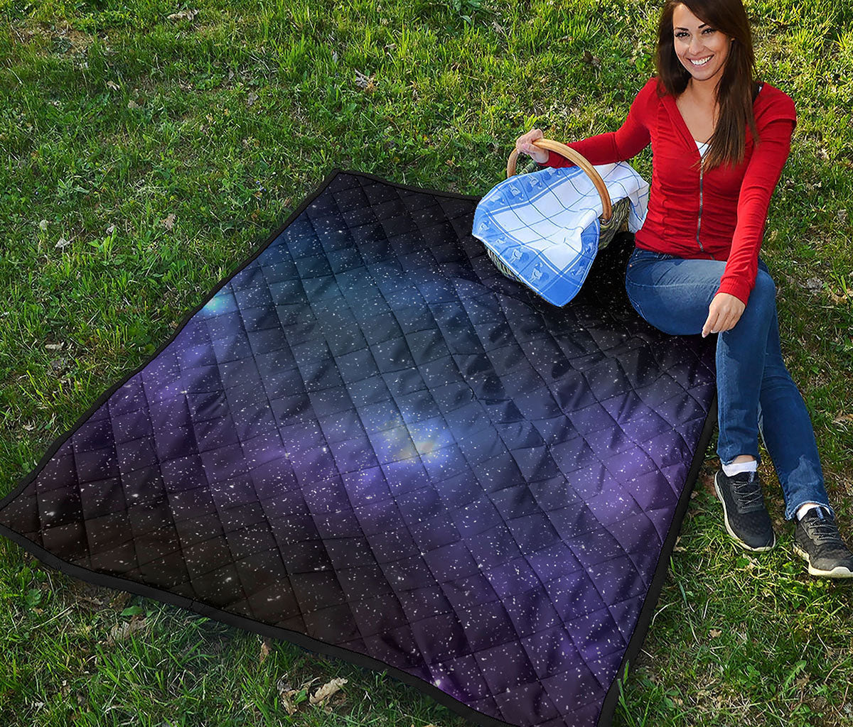 Nebula Universe Galaxy Deep Space Print Quilt