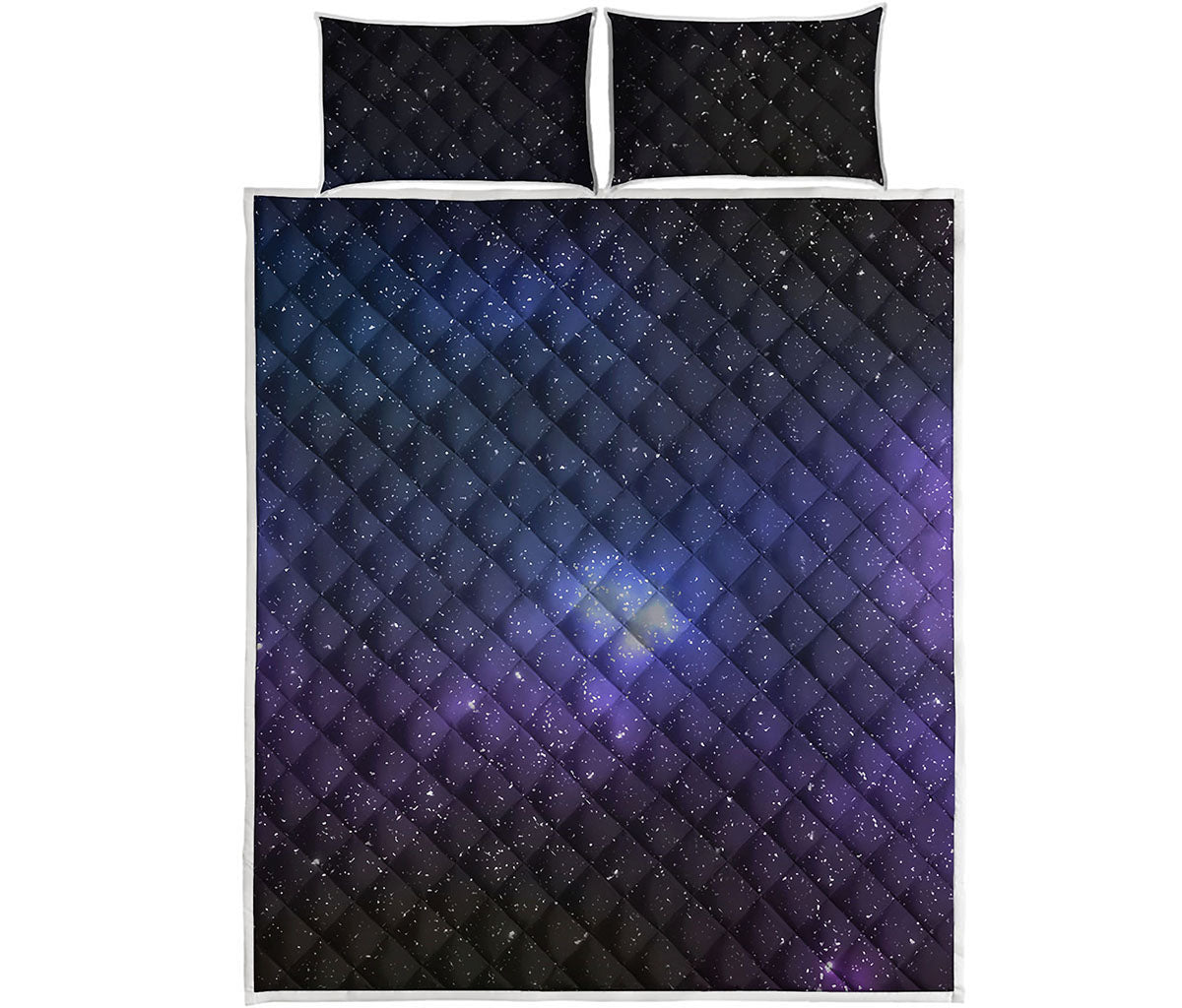 Nebula Universe Galaxy Deep Space Print Quilt Bed Set