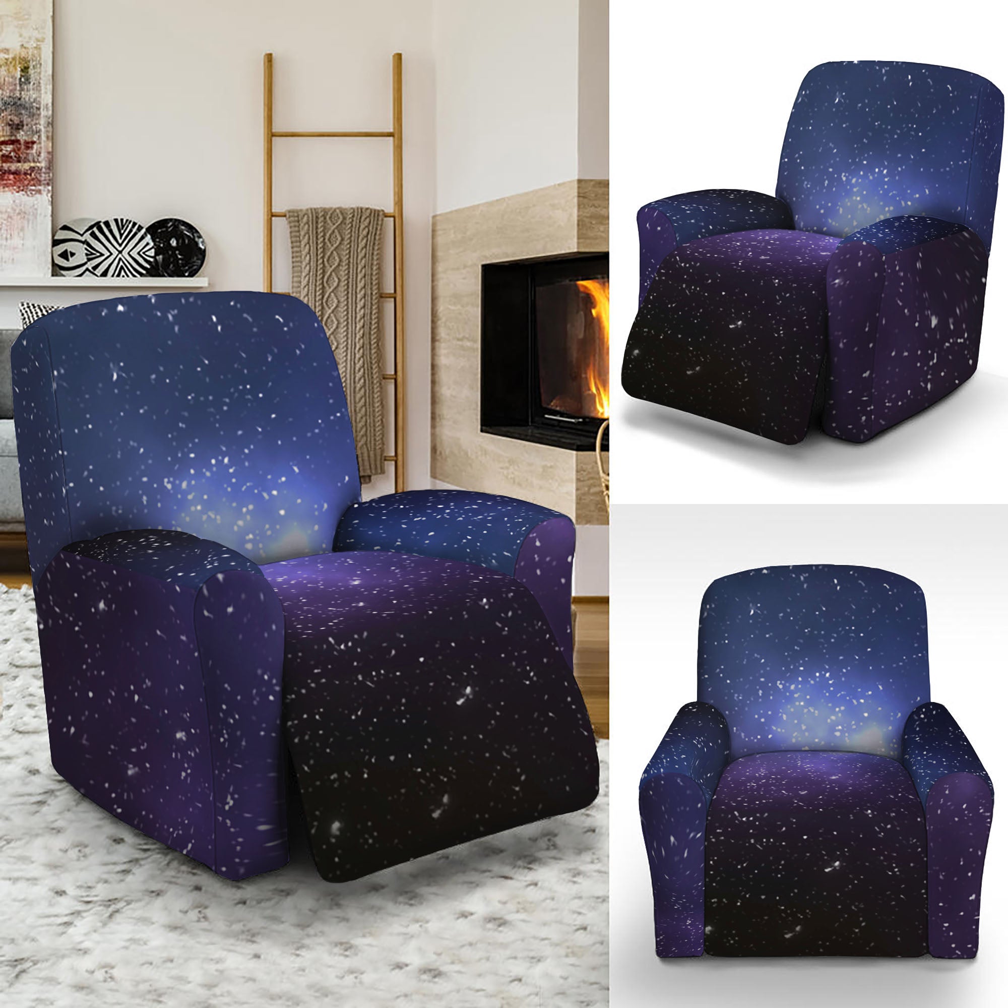 Nebula Universe Galaxy Deep Space Print Recliner Slipcover