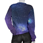 Nebula Universe Galaxy Deep Space Print Women's Crewneck Sweatshirt GearFrost