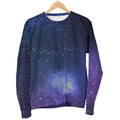 Nebula Universe Galaxy Deep Space Print Women's Crewneck Sweatshirt