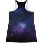 Nebula Universe Galaxy Deep Space Print Women's Racerback Tank Top
