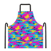 Neon Camouflage Print Apron