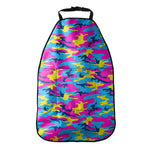 Neon Camouflage Print Car Seat Organizers