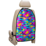 Neon Camouflage Print Car Seat Organizers