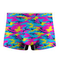 Neon Camouflage Print Men's Boxer Briefs