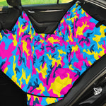 Neon Camouflage Print Pet Car Back Seat Cover