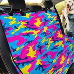 Neon Camouflage Print Pet Car Back Seat Cover