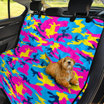 Neon Camouflage Print Pet Car Back Seat Cover