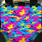 Neon Camouflage Print Pet Car Back Seat Cover