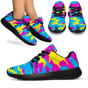 Neon Camouflage Print Sport Shoes GearFrost