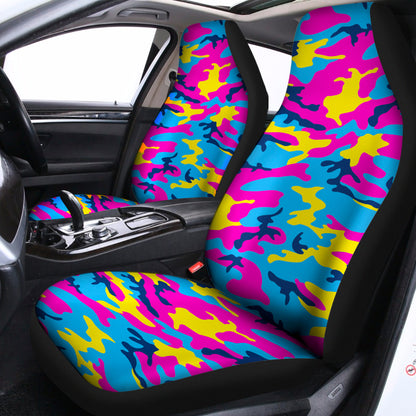 Neon Camouflage Print Universal Fit Car Seat Covers