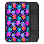 Neon EDM Zig Zag Pineapple Pattern Print Car Center Console Cover