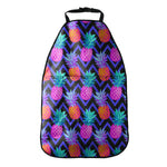 Neon EDM Zig Zag Pineapple Pattern Print Car Seat Organizers