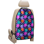 Neon EDM Zig Zag Pineapple Pattern Print Car Seat Organizers