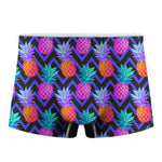 Neon EDM Zig Zag Pineapple Pattern Print Men's Boxer Briefs