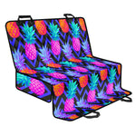 Neon EDM Zig Zag Pineapple Pattern Print Pet Car Back Seat Cover