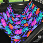 Neon EDM Zig Zag Pineapple Pattern Print Pet Car Back Seat Cover