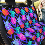 Neon EDM Zig Zag Pineapple Pattern Print Pet Car Back Seat Cover