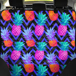 Neon EDM Zig Zag Pineapple Pattern Print Pet Car Back Seat Cover