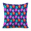 Neon EDM Zig Zag Pineapple Pattern Print Pillow Cover