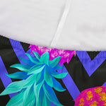 Neon EDM Zig Zag Pineapple Pattern Print Sofa Cover