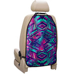 Neon Ethnic Aztec Trippy Print Car Seat Organizers