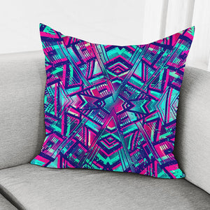 Neon Ethnic Aztec Trippy Print Pillow Cover