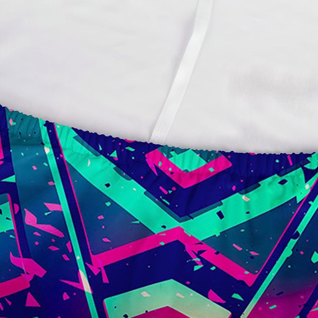 Neon Ethnic Aztec Trippy Print Sofa Cover