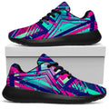 Neon Ethnic Aztec Trippy Print Walking Shoes