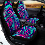 Neon Ethnic Aztec Trippy Print Universal Fit Car Seat Covers