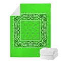 Neon Green Bandana Blanket