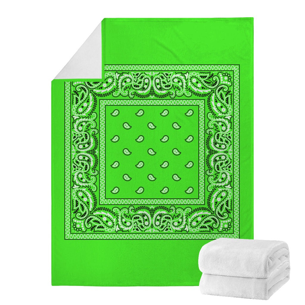 Neon Green Bandana Blanket