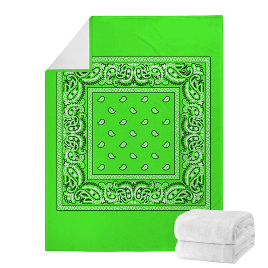 Neon Green Bandana Blanket