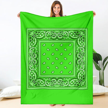 Neon Green Bandana Blanket