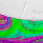 Neon Green Pink Psychedelic Trippy Print Sofa Cover