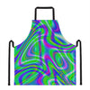 Neon Green Psychedelic Trippy Print Apron