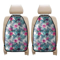 Neon Hibiscus Tropical Pattern Print Car Seat Organizers