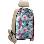 Neon Hibiscus Tropical Pattern Print Car Seat Organizers