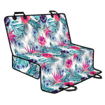 Neon Hibiscus Tropical Pattern Print Pet Car Back Seat Cover