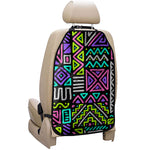 Neon Native Aztec Pattern Print Car Seat Organizers