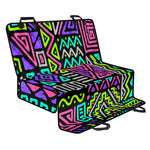 Neon Native Aztec Pattern Print Pet Car Back Seat Cover