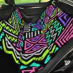 Neon Native Aztec Pattern Print Pet Car Back Seat Cover