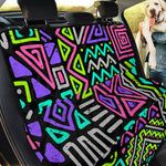 Neon Native Aztec Pattern Print Pet Car Back Seat Cover