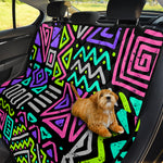 Neon Native Aztec Pattern Print Pet Car Back Seat Cover