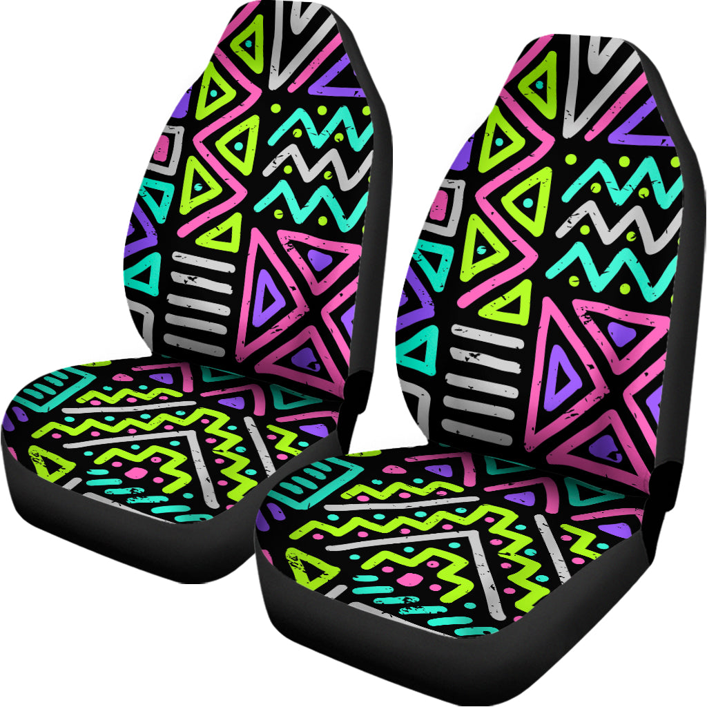 Neon Native Aztec Pattern Print Universal Fit Car Seat Covers
